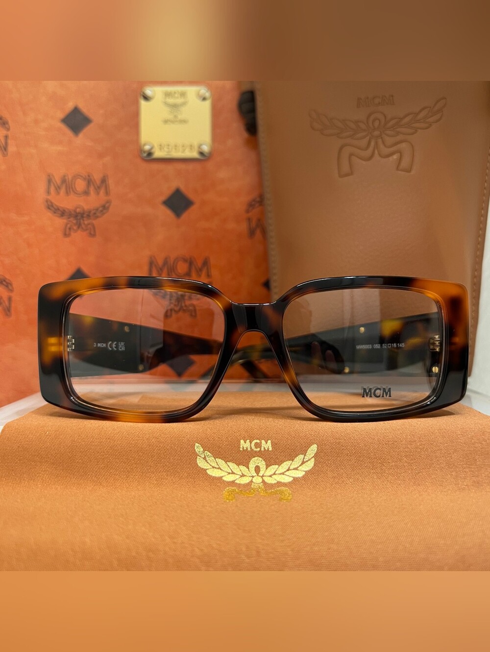 MCM MW5003 052 Dark Havana Rectangle  Eyeglasses